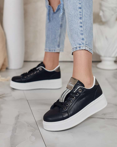 Royalfashion Baskets sportives pour femme avec zircons Jocix