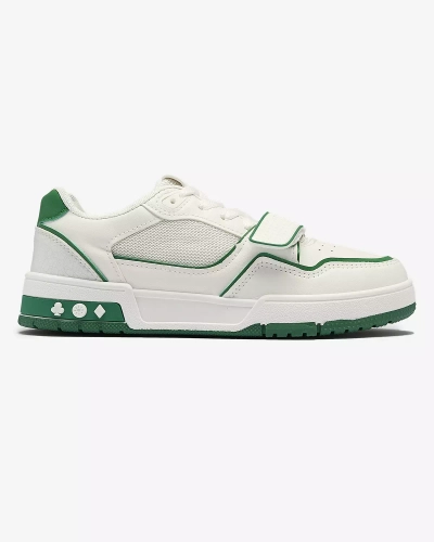 Baskets de sport pour femmes en blanc et vert Xirrat- Footwear