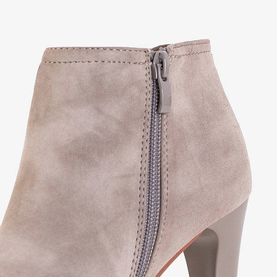 OUTLET Bottes femme grises à talon haut Lotega - Footwear