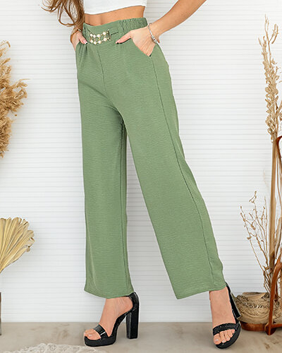 Royalfashion Pantalon large pour femme