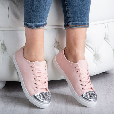 Baskets roses avec cristaux Vierenssa - Footwear