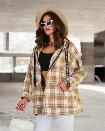 Royalfashion Manteau de type chemise pour femme