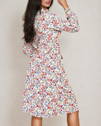 Royalfashion Robe midi à motifs pour femme