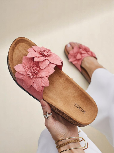 Sandales pour femmes Royalfashion avec fleurs Foules