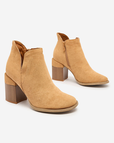 Royalfashion Camel Bottes à talon aiguille Ricteas pour femme