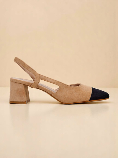 Royalfashion Escarpins élégants à talon bas pour femmes Eleganzo