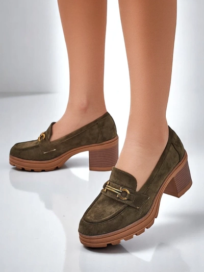 Royalfashion Mocassins à talons pour femmes Tollinge