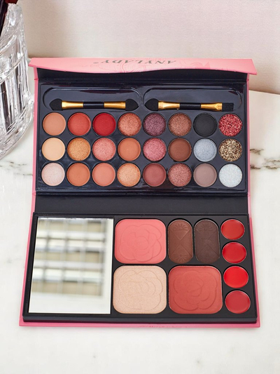 Palette de maquillage compacte ANYLADY – fards à paupières, contouring, lèvres 33 teintes