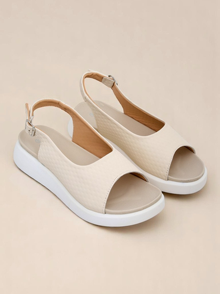 Royalfashion Sandales pour femmes Riva à semelle épaisse