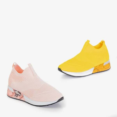 OUTLET Chaussures de sport à enfiler rose clair pour femme Bindina - Footwear