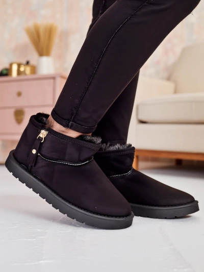Royalfashion Bottes courtes ressemblant à des bottes de neige pour femmes Fefoz