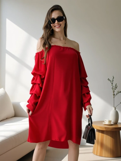 Robe lisse pour femmes Royalfashion à la mode espagnole avec volants