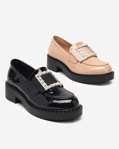 Chaussures laquées avec une boucle de couleur nude Fogim- Footwear
