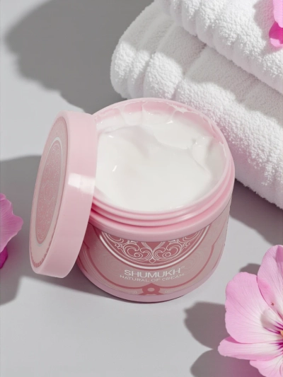 Crème pour le visage et le cou avec effet éclaircissant et hydratant Rose Clair