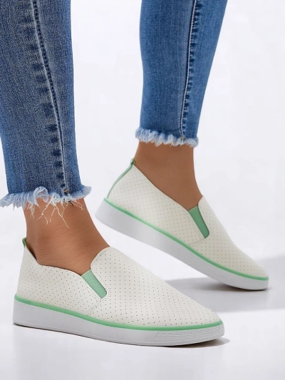 Royalfashion Chaussures à enfiler perforées pour femmes Kassias