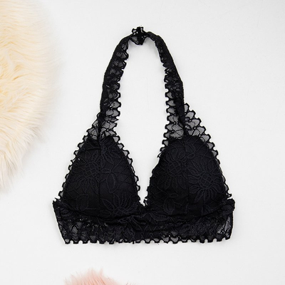 Soutien-gorge bralette en dentelle noire - Sous-vêtements