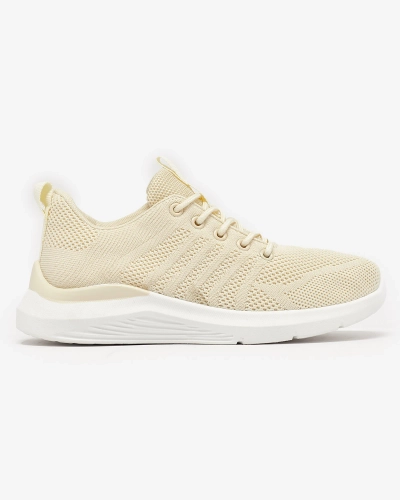 Chaussures de sport en tissu crème pour femme Bofia - Footwear
