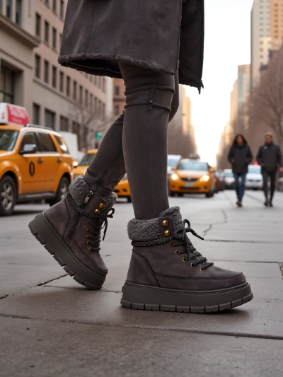 Royalfashion Bottes de neige pour femmes Bomion