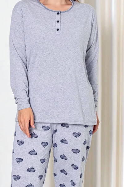 Ensemble pyjama en coton pour femmes de Royalfashion en deux pièces TAILLE PLUS