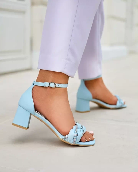 Sandales bleues pour femmes sur le poteau Marienka - Footwear