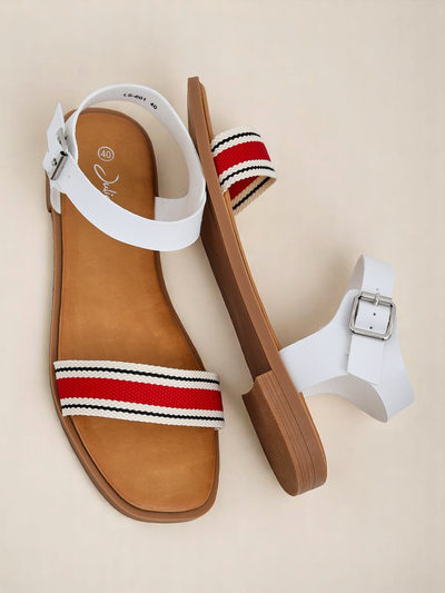 Royalfashion Sandales plates pour femme Naya