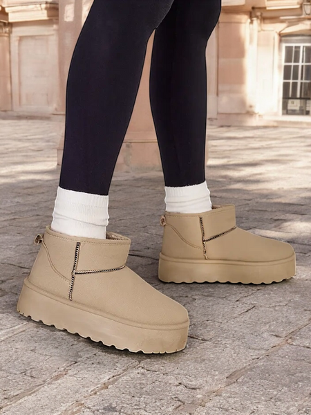 Royalfashion Bottines courtes bottes de neige pour femmes Wiebi