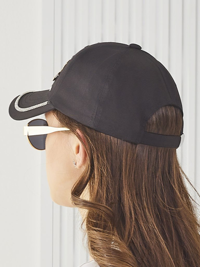 Casquette Royalfashion avec strass Cœur Étincelle