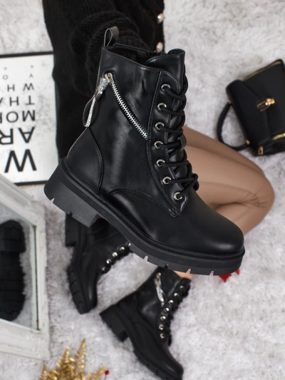 Bottines worker pour femmes avec décorations Kassira