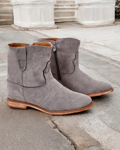 Bottes de style cow-boy Royalfashion sur une semelle compensée couverte Patorias