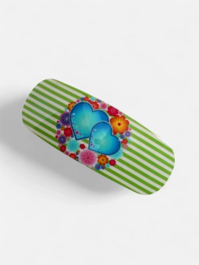 Barrette colorée pour enfants avec des cœurs
