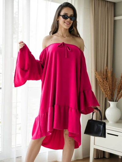 Robe Royalfashion pour femmes à la espagnole avec des volants taille oversize