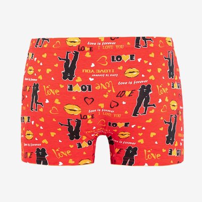 Boxer Homme Rouge Imprimé - Sous-Vêtements