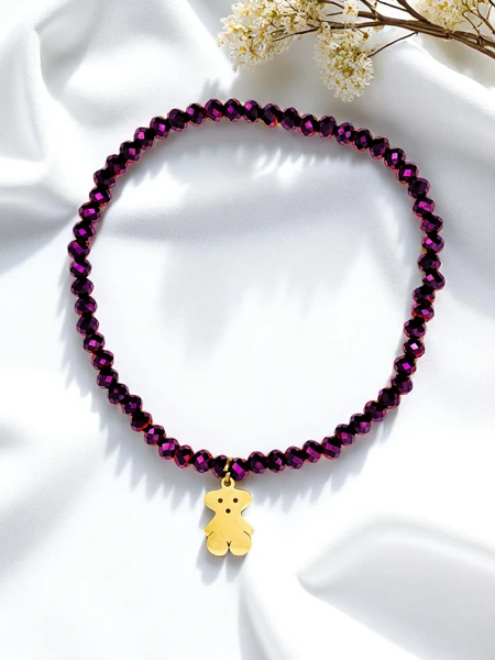 Royalfashion Bracelet pour femme avec pendentif ourson
