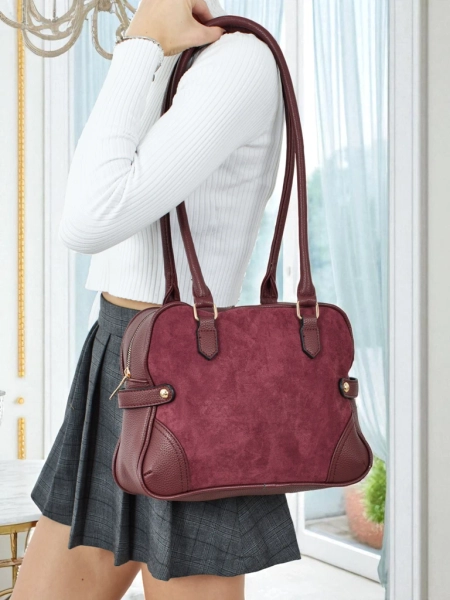 Sac à main shopper pour femme en cuir écologique Erelle