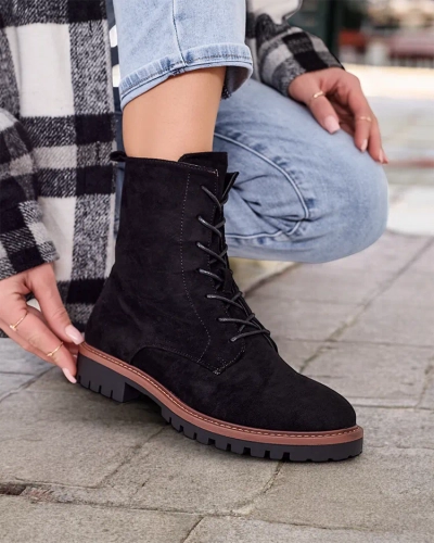 Bottines à lacets pour femmes Royalfashion Gosop