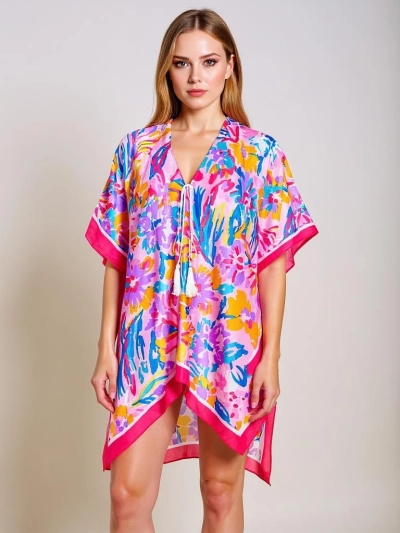 Pareo Selene Colore – tunique multicolore Royalfashion avec col en V