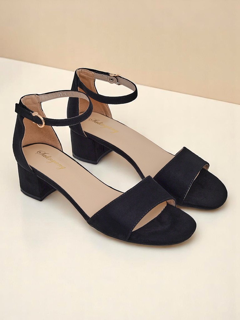 Royalfashion Sandales à talons bas SoftHeels pour femmes