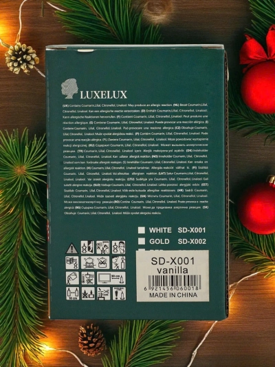 Bougie parfumée de Noël Joyeux Noël Bonne Année