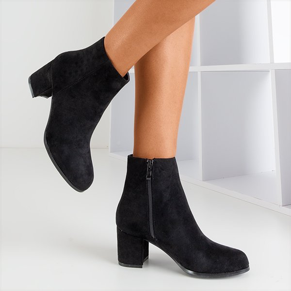 Bottines noires pour femmes sur un poteau bas Michela - Footwear