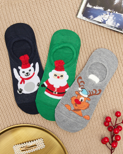 Chaussettes imprimées de Noël 3/pack - Sous-vêtements