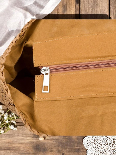 Royalfashion Sac à main en paille pour femme Flora Grande