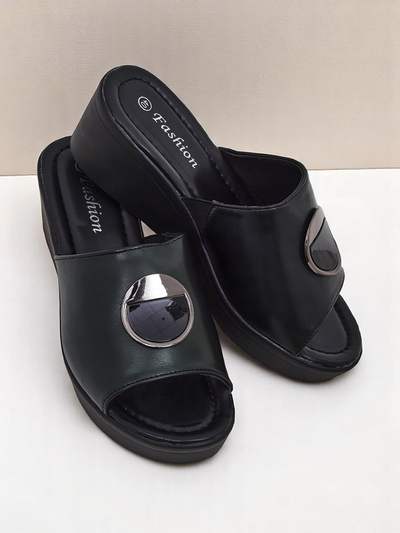 Royalfashion Sandales compensées pour femmes Elira