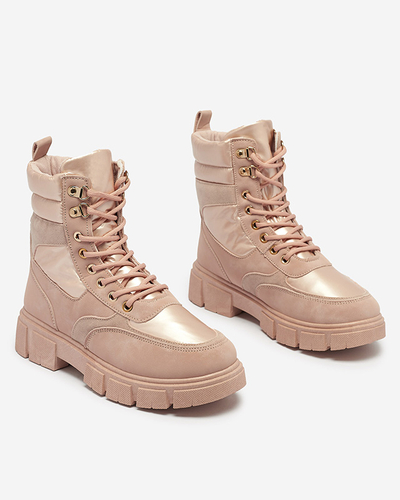 Rose bottes de trappeur isolées pour femmes Kasemi- Footwear