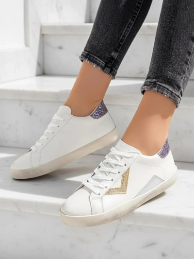 Royalfashion Baskets sportives pour femmes avec ornements Ginn