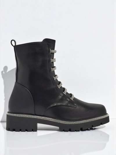 Bottines à lacets Lunara en cuir écologique pour femmes