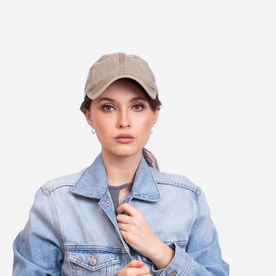Casquette denim kaki femme - Accessoires
