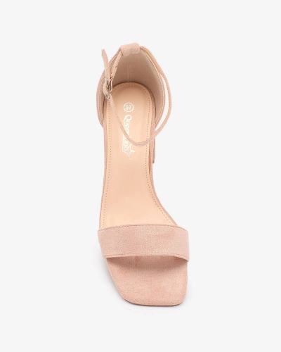 OUTLET Royalfashion Sandales basses à talon aiguille pour femme en rose clair Helrem