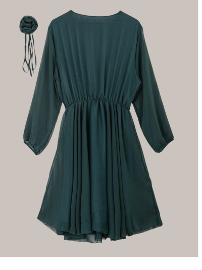 Robe pour femme classique à mi-longueur de Royalfashion