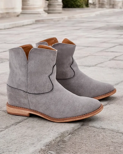 Royalfashion Bottines style cow-boy sur un talon couvert Bluestone