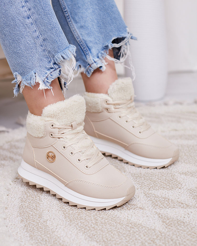 Royalfashion Chaussures de sport isolées pour femmes en beige Cerrto